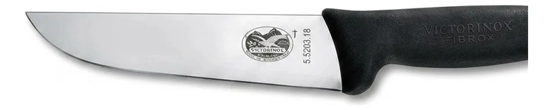 CUCHILLO CARNICERO VICTORINOX FIBROX HOJA 18CM 5.5203.18 NEGRO - 2