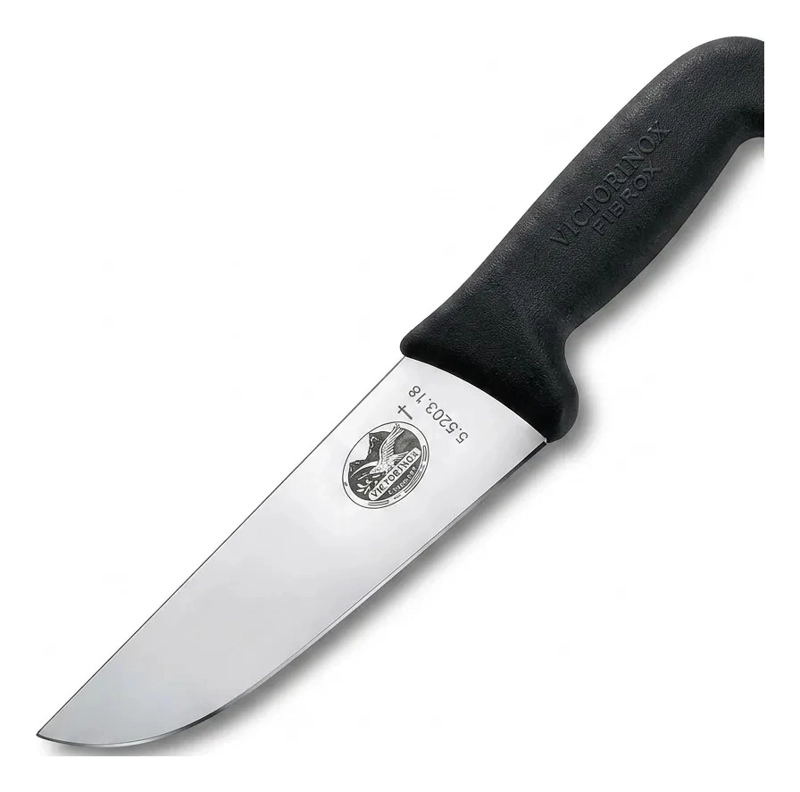 CUCHILLO CARNICERO VICTORINOX FIBROX HOJA 18CM 5.5203.18 NEGRO - 5