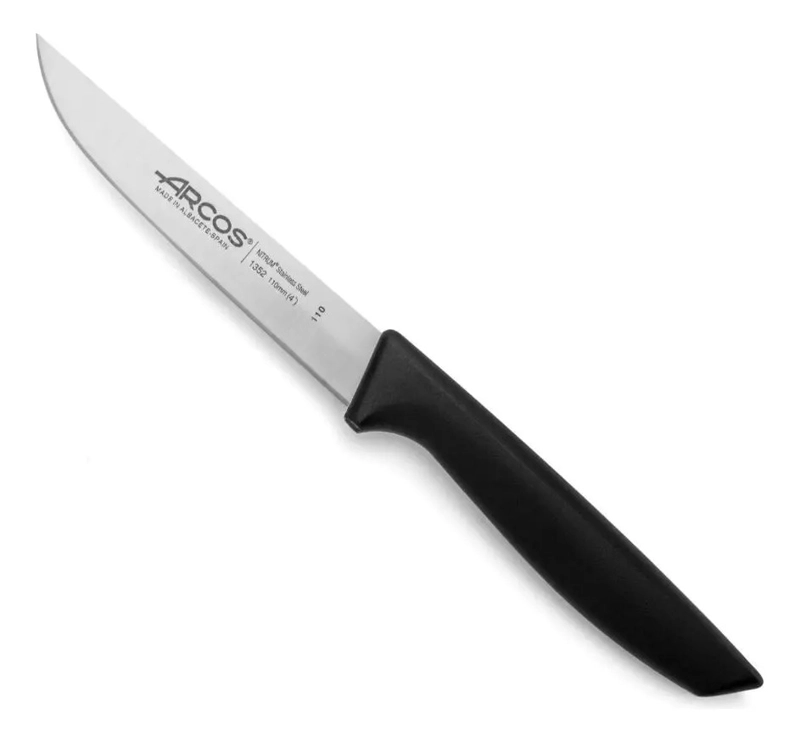 CUCHILLO DE COCINA ARCOS SERIE NIZA 11 CMS PREPARACIONES NEGRO - 1