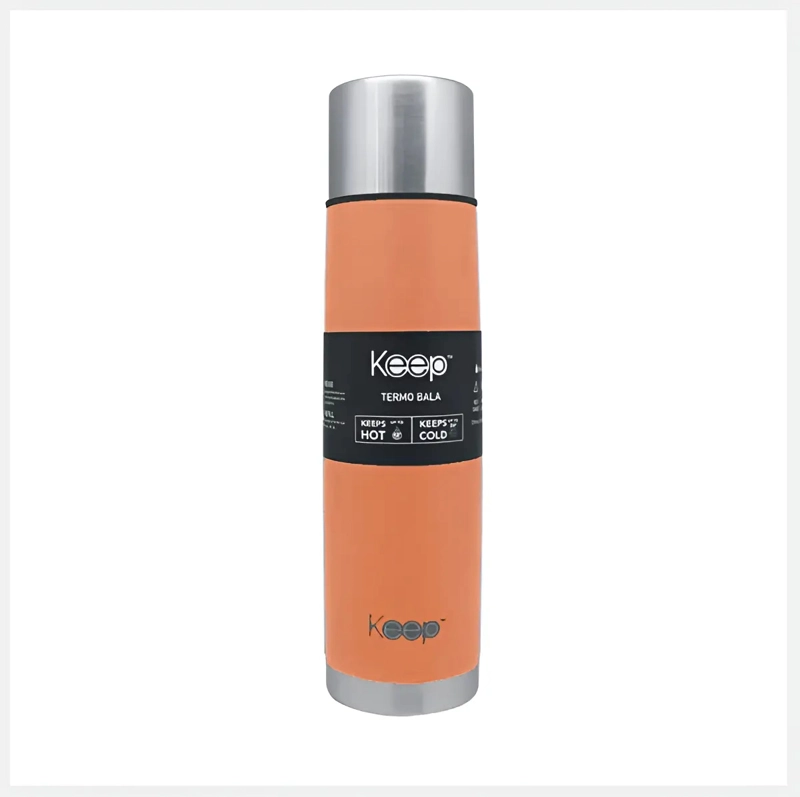 TERMO BALA KEEP 500ML 4 COLORES MATE TE  CAFE  CORAL CLARO - 1