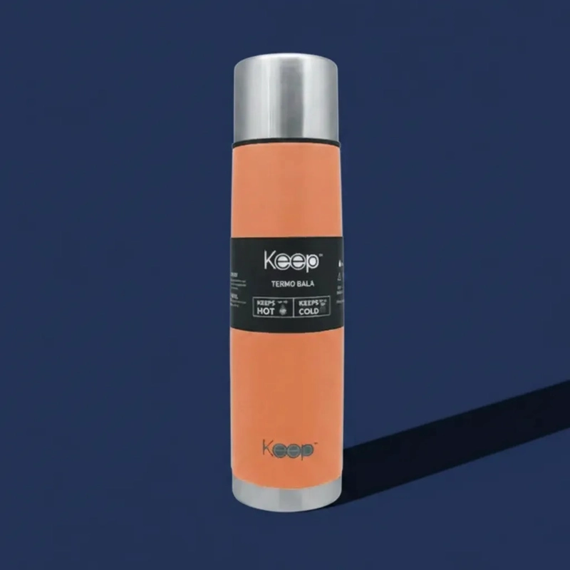 TERMO BALA KEEP 500ML 4 COLORES MATE TE  CAFE  CORAL CLARO - 5