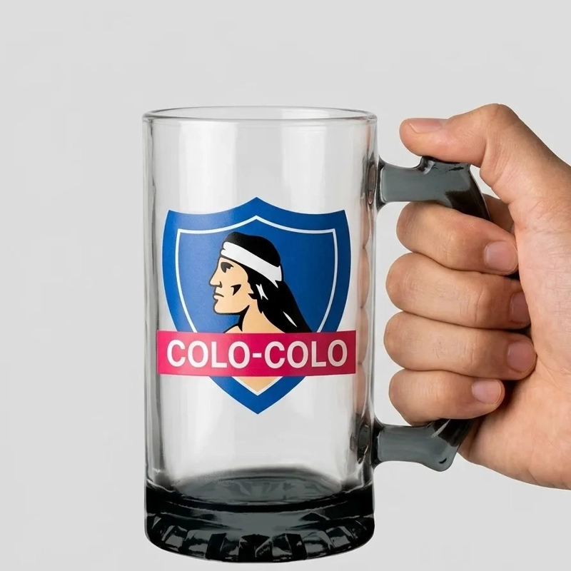 SCHOPERO VIDRIO 500ML CERVECERO BAR COLO COLO CC BLANCO TITANIO - 6