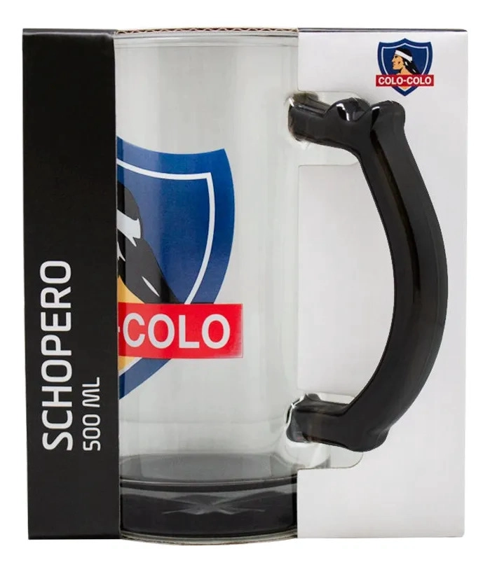 SCHOPERO VIDRIO 500ML CERVECERO BAR COLO COLO CC BLANCO TITANIO - 8