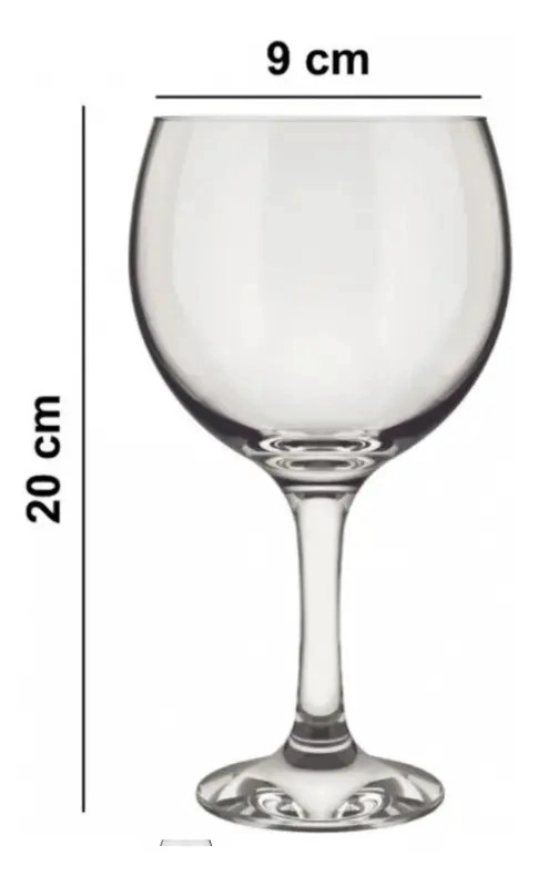 SET DE 6 COPAS BALON GIN TONIC 600ML NADIR COLOR CRISTAL TRANSPARENTE - 5