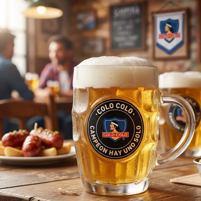 SHOPERO VIDRIO COLO COLO 580ML BEER MUG CERVECERO BAR BLANCO WAYU - 3