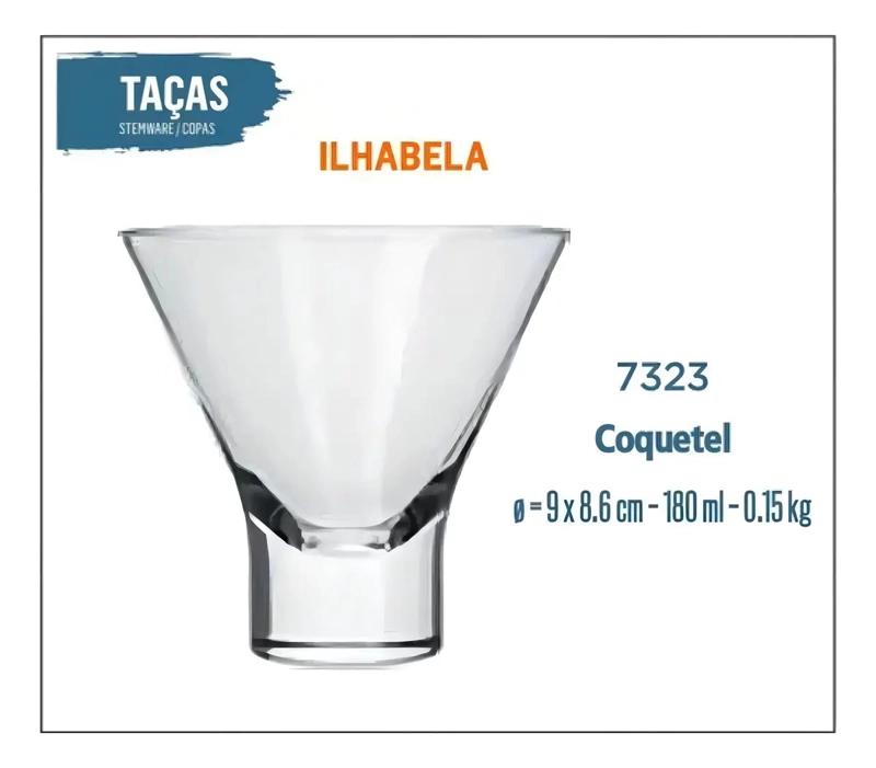 VASO NADIR ILHABELA 7323 DE 180ML COLOR TRANSPARENTE PACK12 UNIDADES - 4