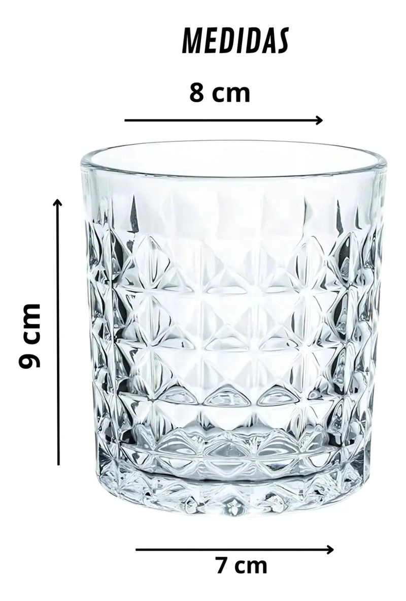 PACK DE 6 VASOS ALLEGRA STIRLING PARA WHISKY DE VIDRIO, 330 ML - 2