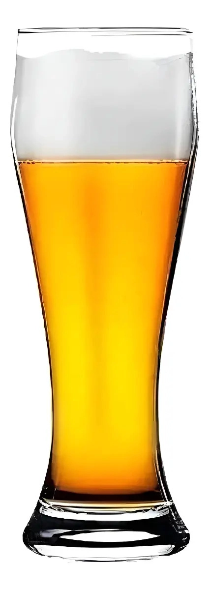 SET COPAS VIDRIO CERVEZA CHOPERO X4 570ML BLANCO FTA - 1