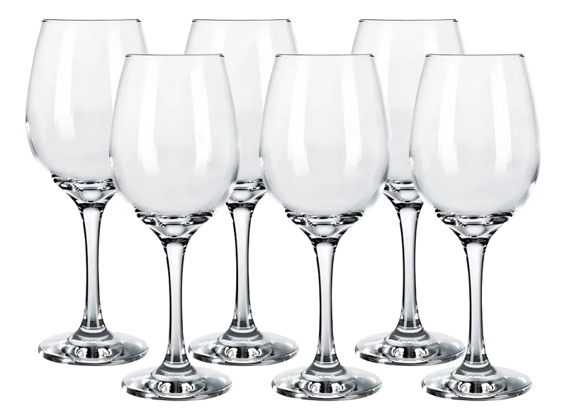 SET DE 06 UNIDADES DE COPA DE VINO BARONE, 385 ML, 7156, COL TRANSPARENTE NADIR - 3