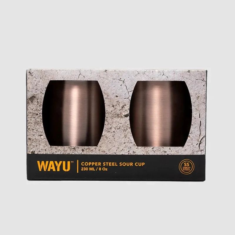 SET 2 VASOS APERITIVO COPPER LINE WAYU COLOR COBRE - 3