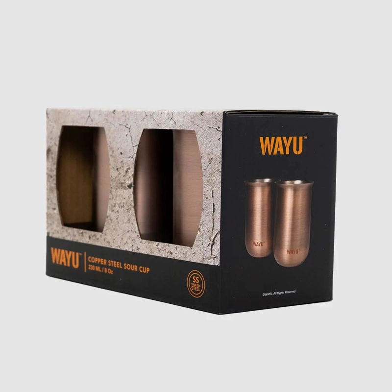 SET 2 VASOS APERITIVO COPPER LINE WAYU COLOR COBRE - 4