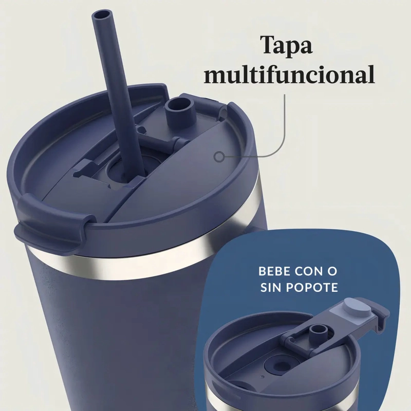 BOTELLA DE AGUA STREETERVILLE AZUL LEAKPROOF CONTIGO 1.18L AZUL OSCURO AZUL MARINO - 4