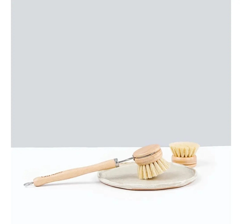 ESCOBILLA CON MANGO BAMBOO SISAL + REPUESTO CASA NATIVA BEIGE - 2