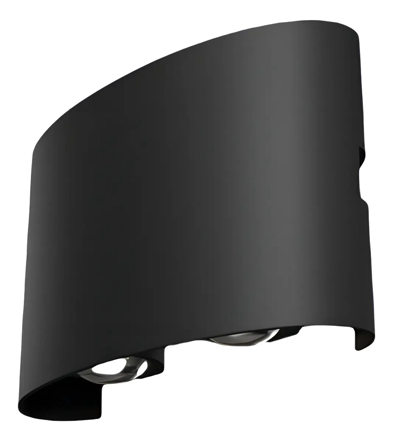 APLIQUE LED WANT 36134 PARED ALUMINIO NEGRO 3000K - 2