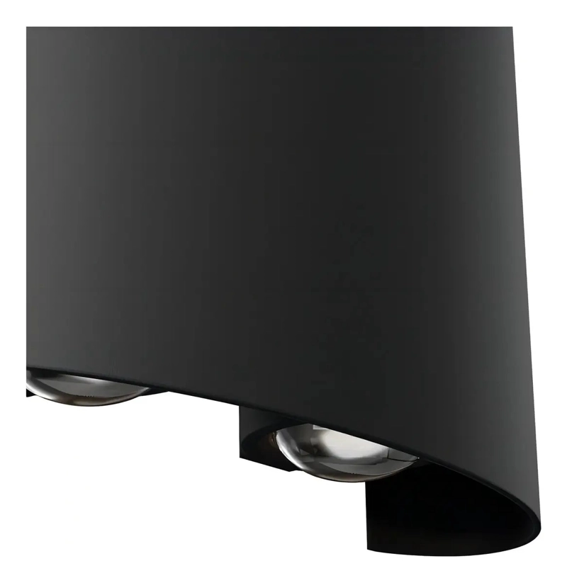 APLIQUE LED WANT 36134 PARED ALUMINIO NEGRO 3000K - 3