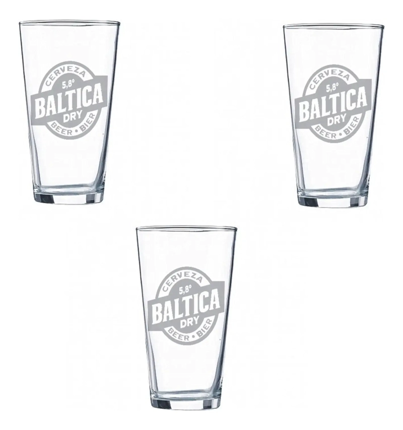 VASOS CERVEZA BALTICA 490ML PACK X6 MICHELADA CHOPERO SCHOP BALTICA VICRILA - 3