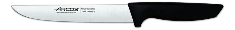 CUCHILLO COCINERO ARCOS NIZA 15CM ACERO INOXIDABLE NITRUM NEGRO - 1