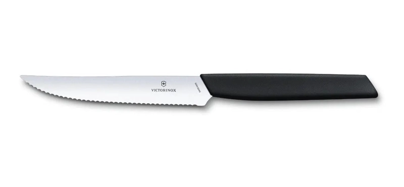 VICTORINOX CUCHILLO PARA BISTEC SWISS MODERN COLOR NEGRO - 1