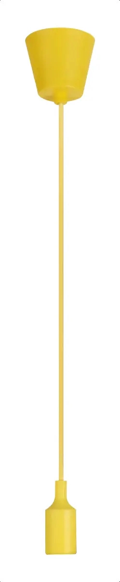 SOQUETE COLGANTE E27 WANT AMARILLO PLASTICO 97.5CM - 1