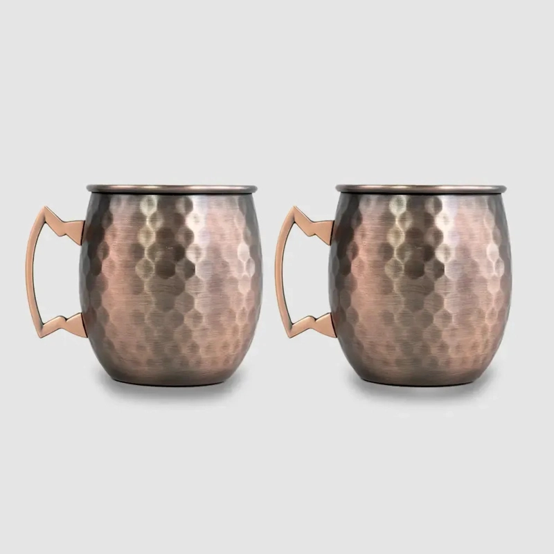 COPPER MUG SET ACERO INOXIDABLE CAPA DE COBRE WAYU - 1
