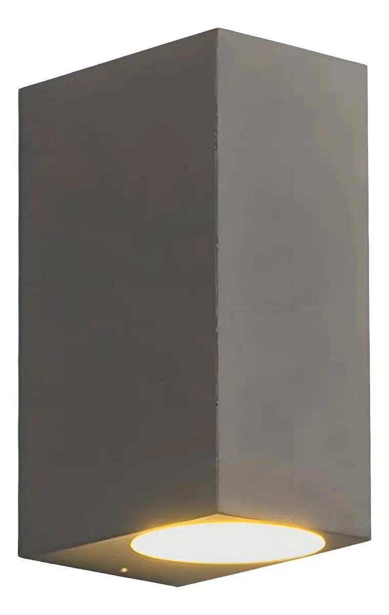 APLIQUE LED ALUMINIO GRIS 2*5W LUZ CALIDA PARA PARED EXTERIOR CHIP CREE WANT - 2