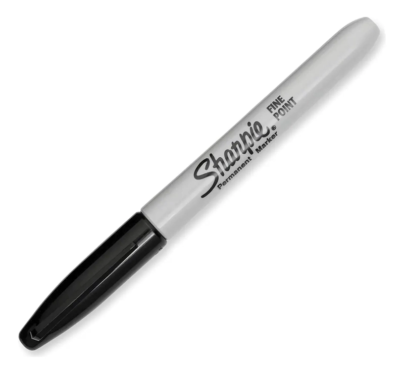 MARCADOR PERMANENTE SHARPIE PUNTA FINA NEGRO CAJA X12+2 - 3