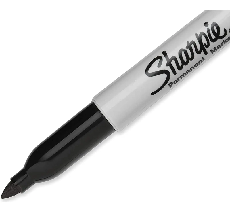 MARCADOR PERMANENTE SHARPIE PUNTA FINA NEGRO CAJA X12+2 - 4