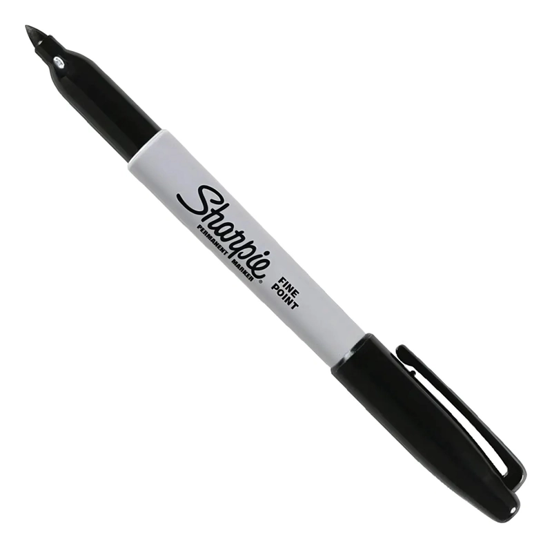 MARCADOR PERMANENTE SHARPIE PUNTA FINA NEGRO CAJA X12+2 - 9
