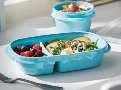 RUBBERMAID 2021623 HERME TICO TAKEALONGS SNACK TO GO 887ML PACK 3 UNIDADES CELESTE - 10