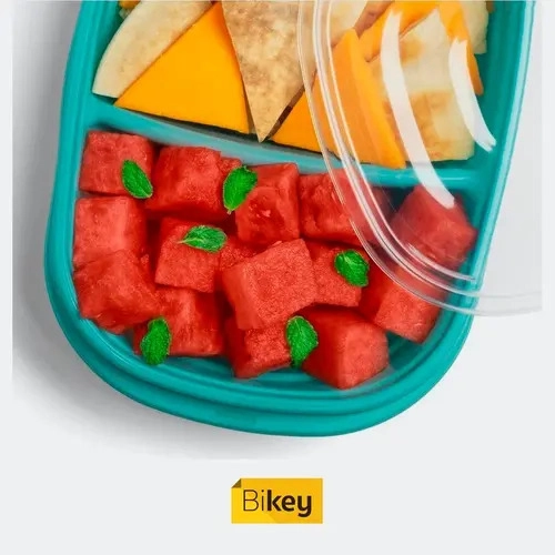 RUBBERMAID 2021623 HERME TICO TAKEALONGS SNACK TO GO 887ML PACK 3 UNIDADES CELESTE - 6
