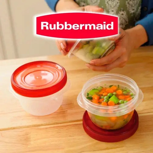 RUBBERMAID 2021623 HERME TICO TAKEALONGS SNACK TO GO 887ML PACK 3 UNIDADES CELESTE - 8