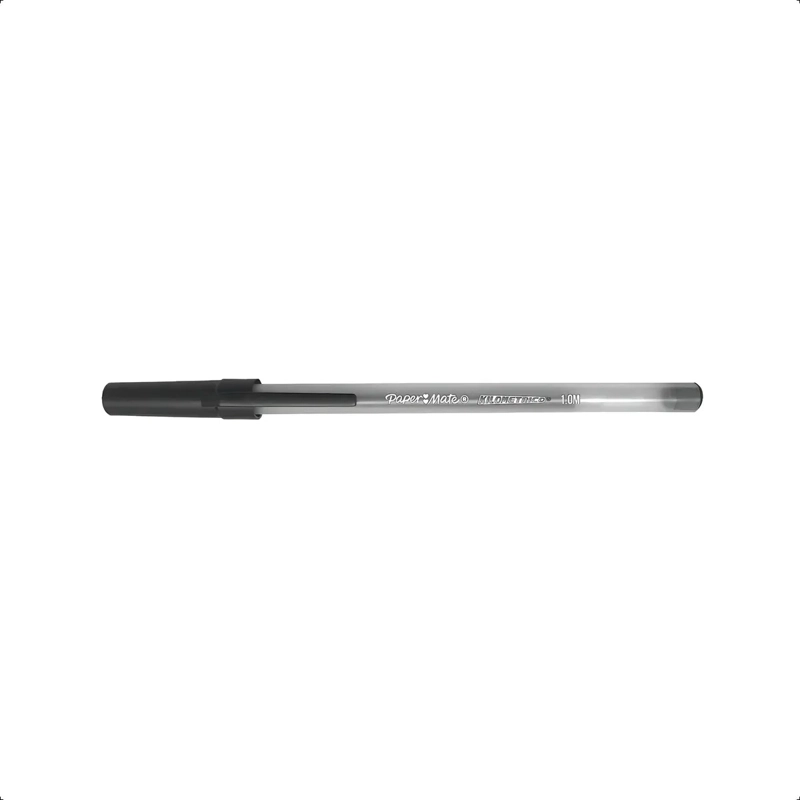 BOLIGRAFO PAPER MATE KILOMETRICO NEGRO CAJA X 60 UNIDADES NEGRO TRANSPARENTE - 3