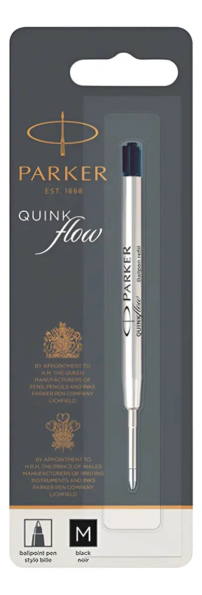 REPUESTO BOLIGRAFO PARKER NEGRO MEDIO QUINKFLOW 2032571 - 1