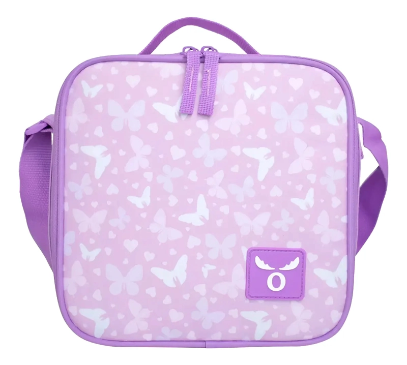 BOLSO LONCHERA TE RMICA KIDS MOOSE DISEÑOS COLACION ESCOLAR COLOR ROSA BUTTERFLY - 1
