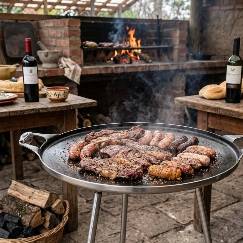 DISCO ARADO 55CM ACERO PULIDO - PARRILLA ASADO COCIMIENTO GENE RICA - 4