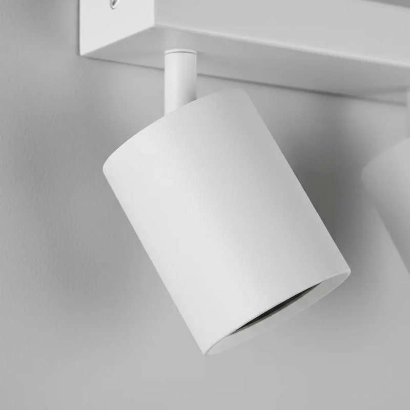 APLIQUE WANT BLANCO TECHO/PARED 2 FOCOS GU10 40W HIERRO - 6
