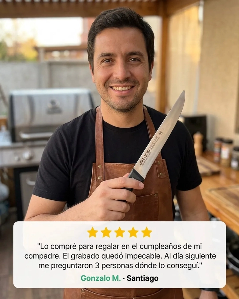 CUCHILLO ARCOS DESHUESADOR PROFESIONAL COCINA 15,5CM NEGRO - 4