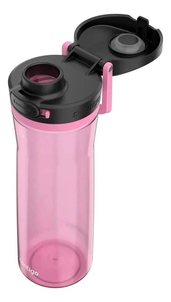 CONTIGO 24 OZ. BOTELLA DE AGUA 710ML JACKSON CON TAPA BOTON COLOR ROSA - 2