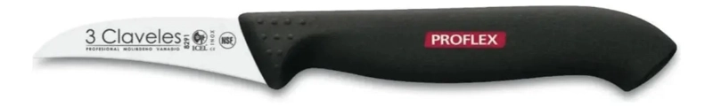 CUCHILLO 8291 MONDADOR CURVO DE 6 CM 3 CLAVELES PROFLEX IMAGEN NEGRO - 2