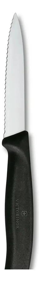 CUCHILLOS VERDURA SWISS CLASSIC DENTADO NEGRO VICTORINOX NEGRO - 10