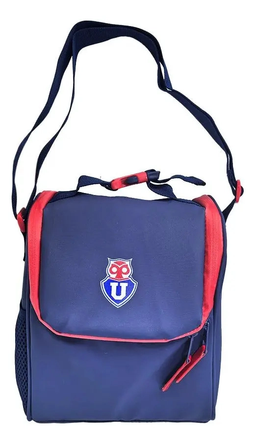 MOCHILA ESCOLAR UNIVERSIDAD D CHILE TRI-PACK LONCHERA+ESTUCH COLOR AZUL DISEÑO DE LA TELA U CHILE - 3