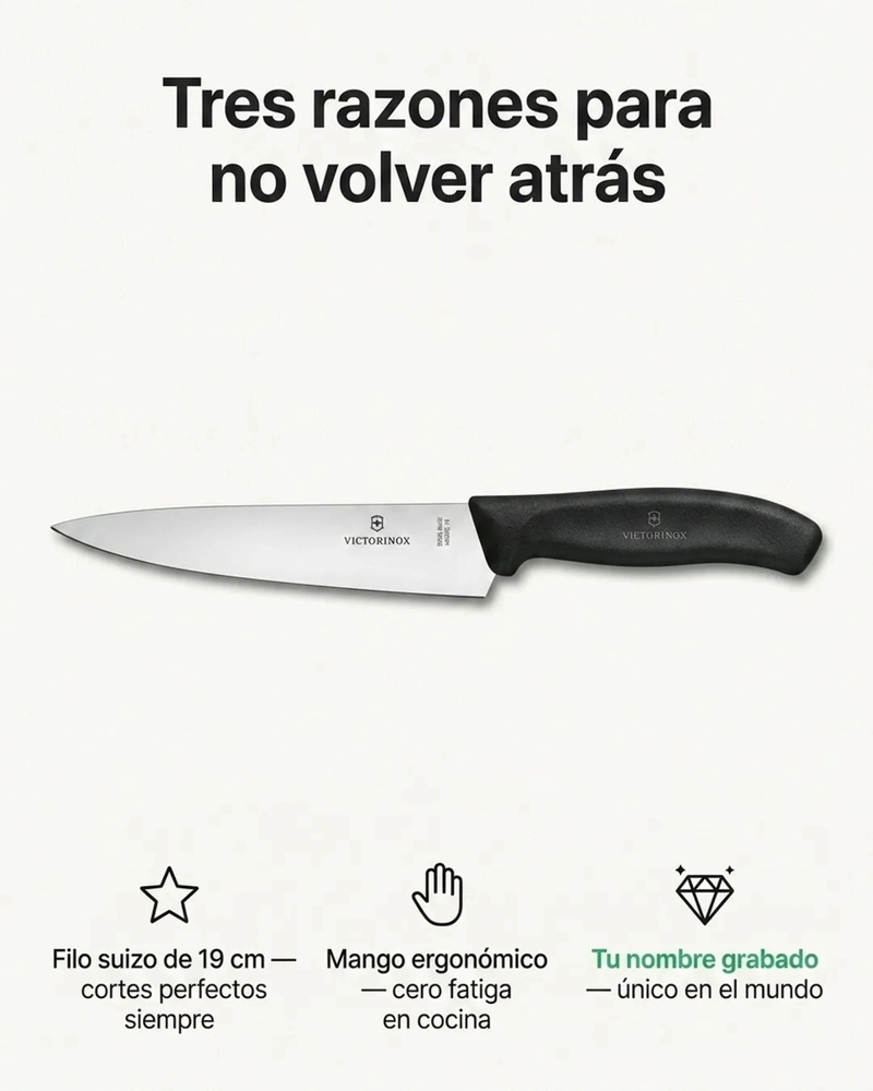 CUCHILLO PARA TRINCHAR SWISS CLASSIC VICTORINOX 6.8003.19B NEGRO - 7
