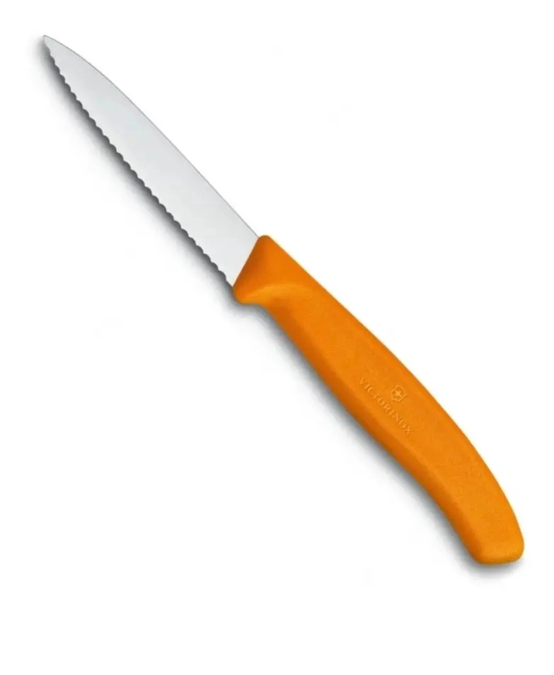 CUCHILLO COCINA VICTORINOX NARANJO 6.7636.L119 DENTADO 8CM NARANJA - 1