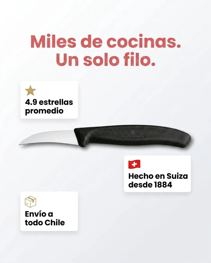 CUCHILLO TORNEADOR 6 CMS VICTORINOX 6.7503 NEGRO - 8