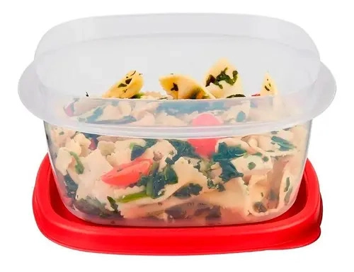 LONCHERA PORTA COMIDAS RUBBERMAID ENVASE EASY FIND 1.2 LT COLOR BLANCO - 4
