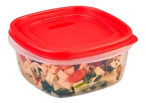 LONCHERA PORTA COMIDAS RUBBERMAID ENVASE EASY FIND 1.2 LT COLOR BLANCO - 5