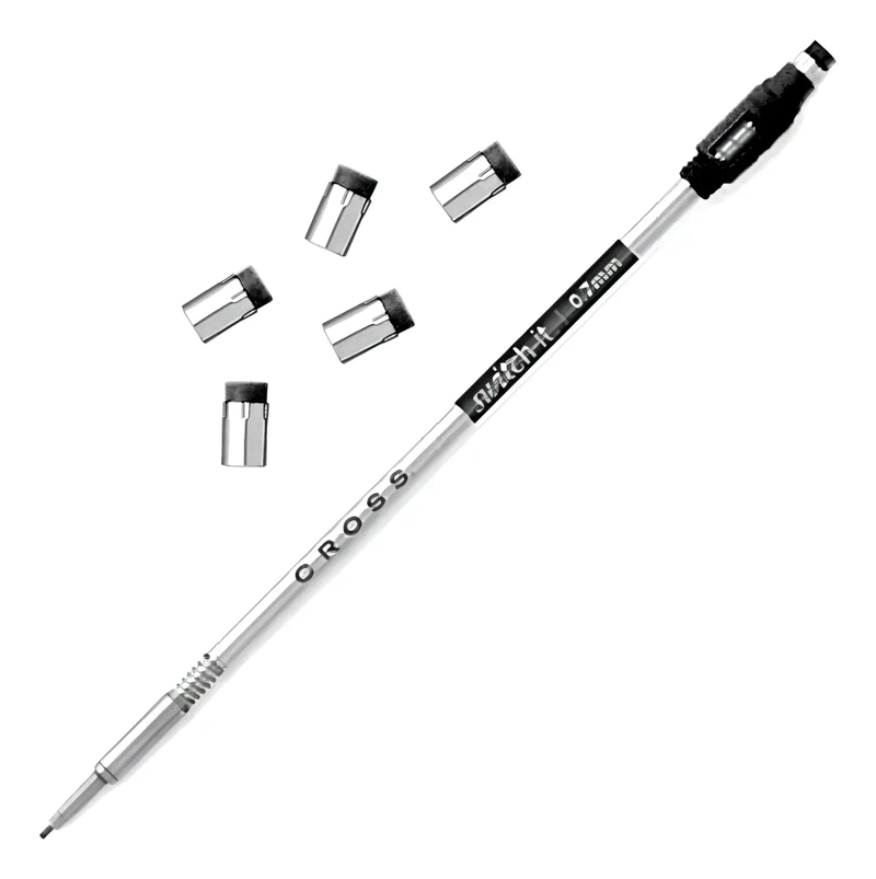 PACK BORRADORES PARA PORTAMINAS CROSS (5 UNIDADES) 8753 COLOR GRIS OSCURO - 1