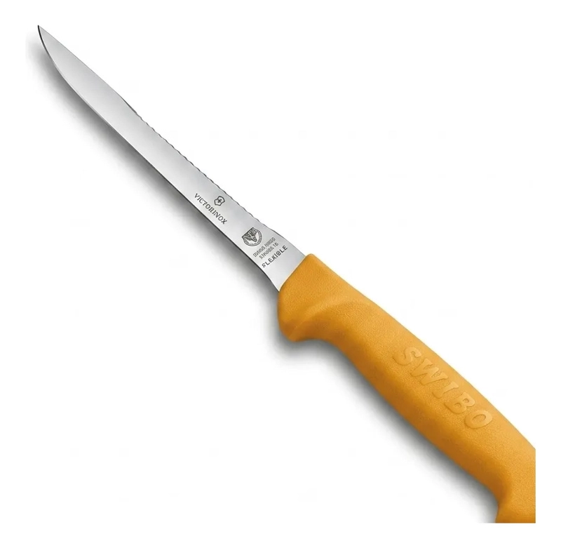 CUCHILLO PESCADO VICTORINOX HOJA FLEXIBLE SWIBO 5.8448.16 AMARILLO - 10