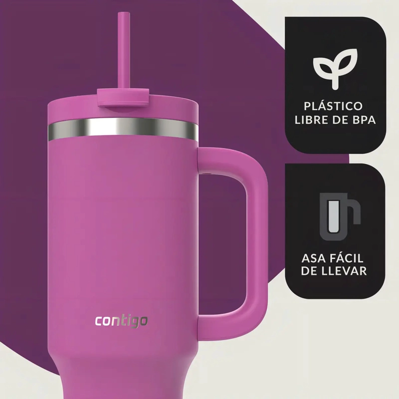 BOTELLA DE AGUA STREETERVILLE MORADO LEAKPROOF CONTIGO 1.18L MAGENTA - 4