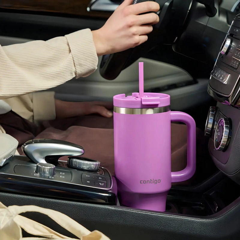 BOTELLA DE AGUA STREETERVILLE MORADO LEAKPROOF CONTIGO 1.18L MAGENTA - 7